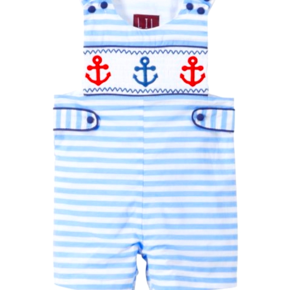Anchor Smocked ShortAlls